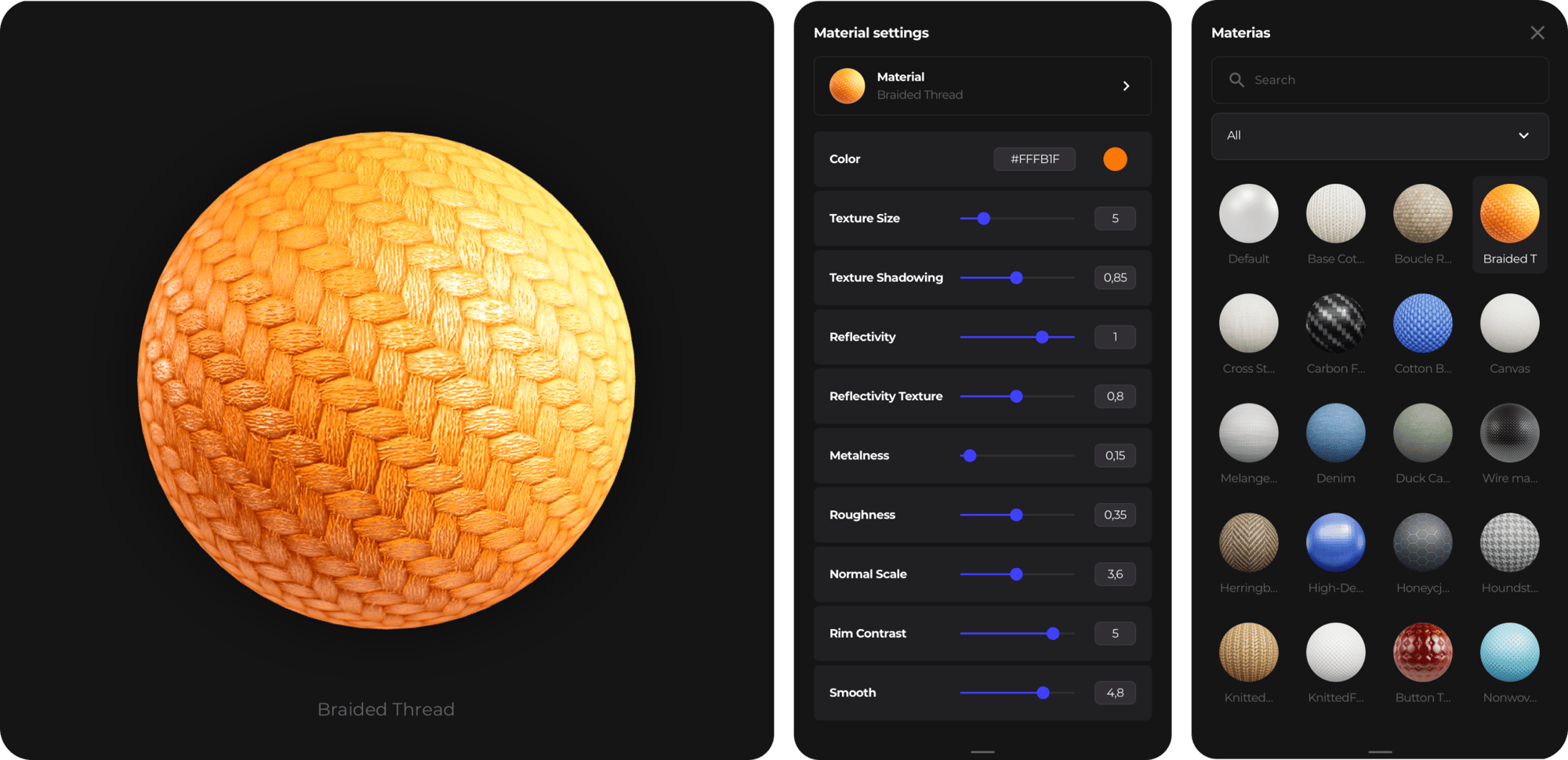 Discover ProVisual Material Library: Free Online 3D mockup generator | ProVisual