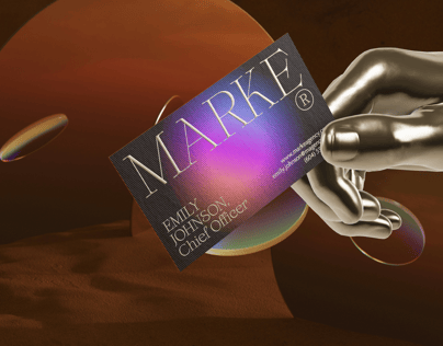 Business Card 3D mockup. Create presentations using Online Mockup Generator.