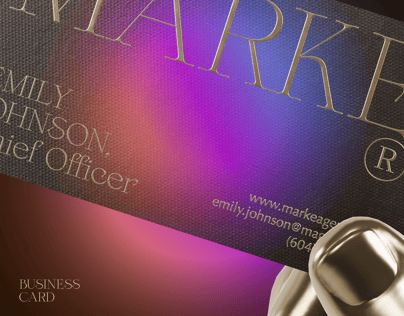 Business Card 3D mockup. Create presentations using Online Mockup Generator.