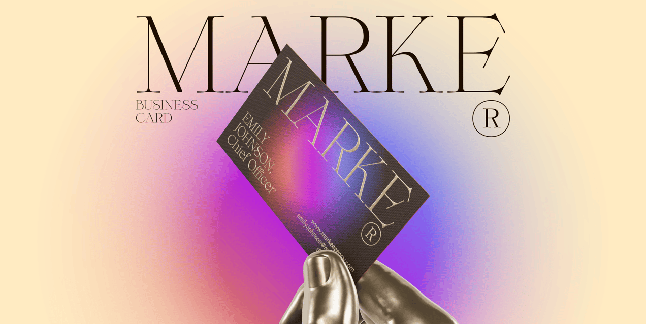 Business Card 3D mockup. Create presentations using Online Mockup Generator.