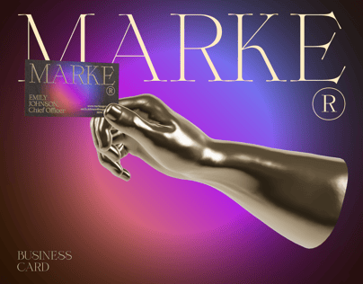 Business Card 3D mockup. Create presentations using Online Mockup Generator.
