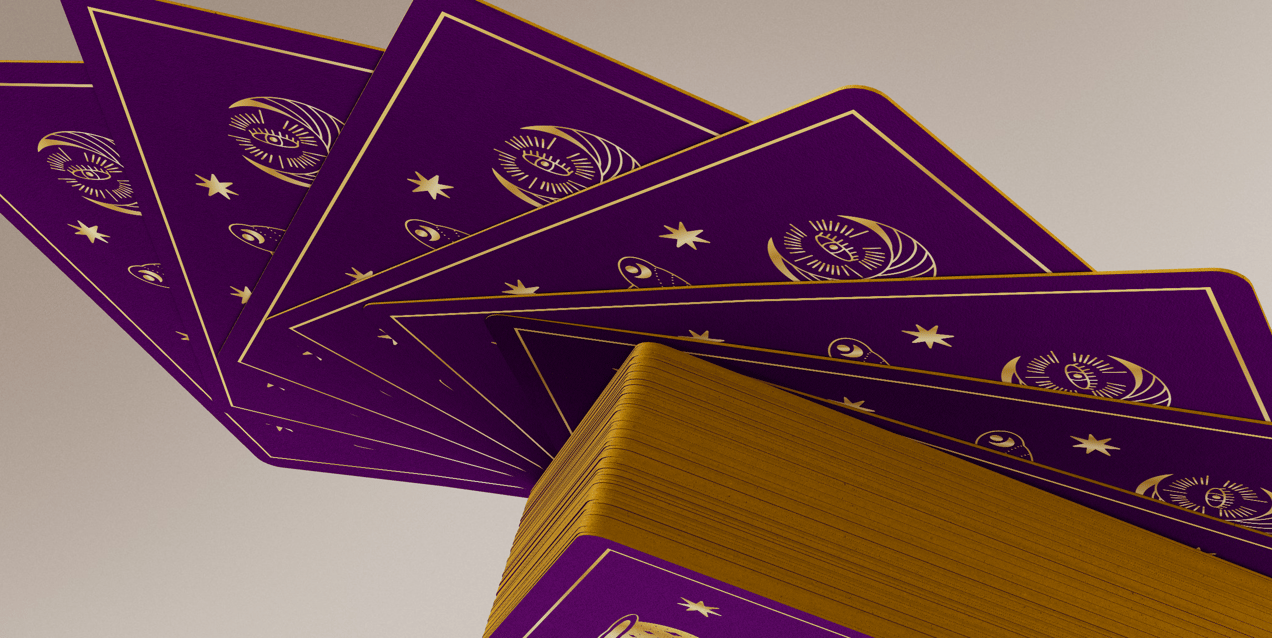 Playing Cards 3D mockup. Create presentations using Free Online Mockup Generator.