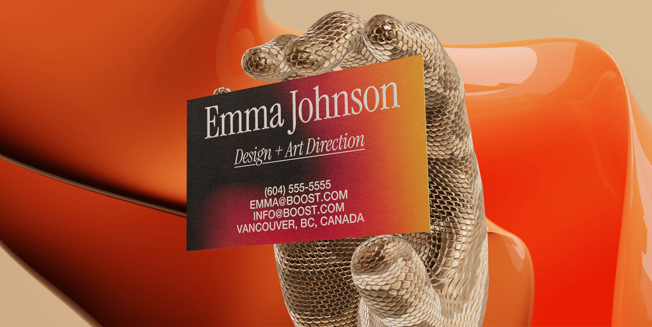 Free Business Card 3D mockup. Create presentations using Online Mockup Generator.