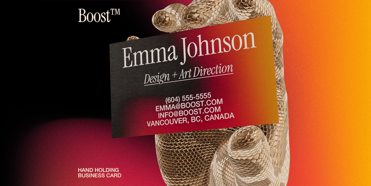 Free Business Card 3D mockup. Create presentations using Online Mockup Generator.