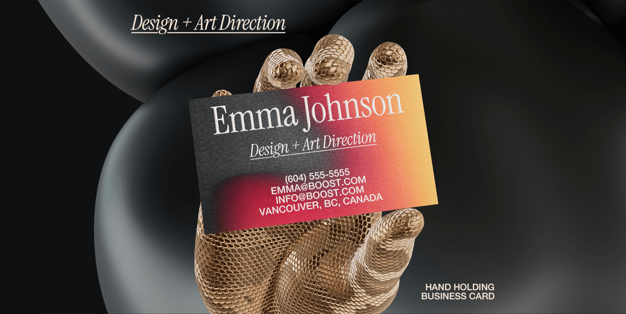 ProVisual — Business Card Mockup 3D mockup