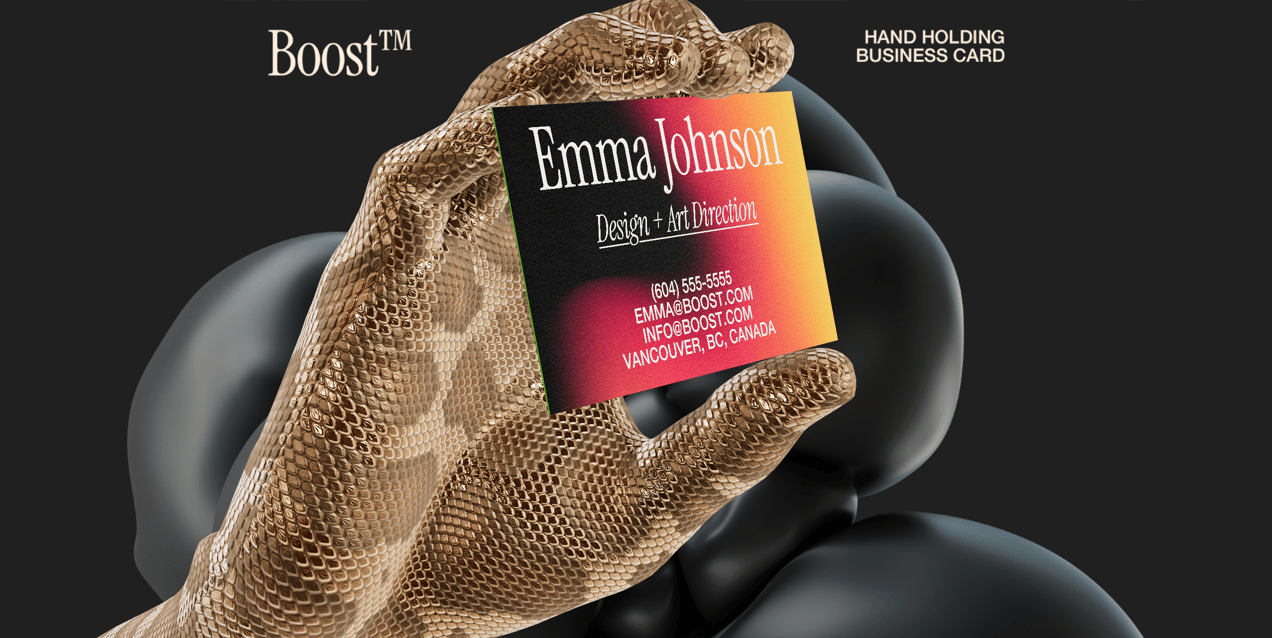 Free Business Card 3D mockup. Create presentations using Online Mockup Generator.