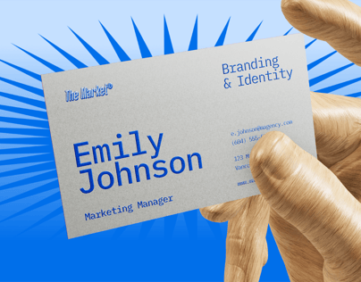 Business Card 3D mockup. Create presentations using Online Mockup Generator.