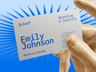 Business Card 3D mockup. Create presentations using Online Mockup Generator.