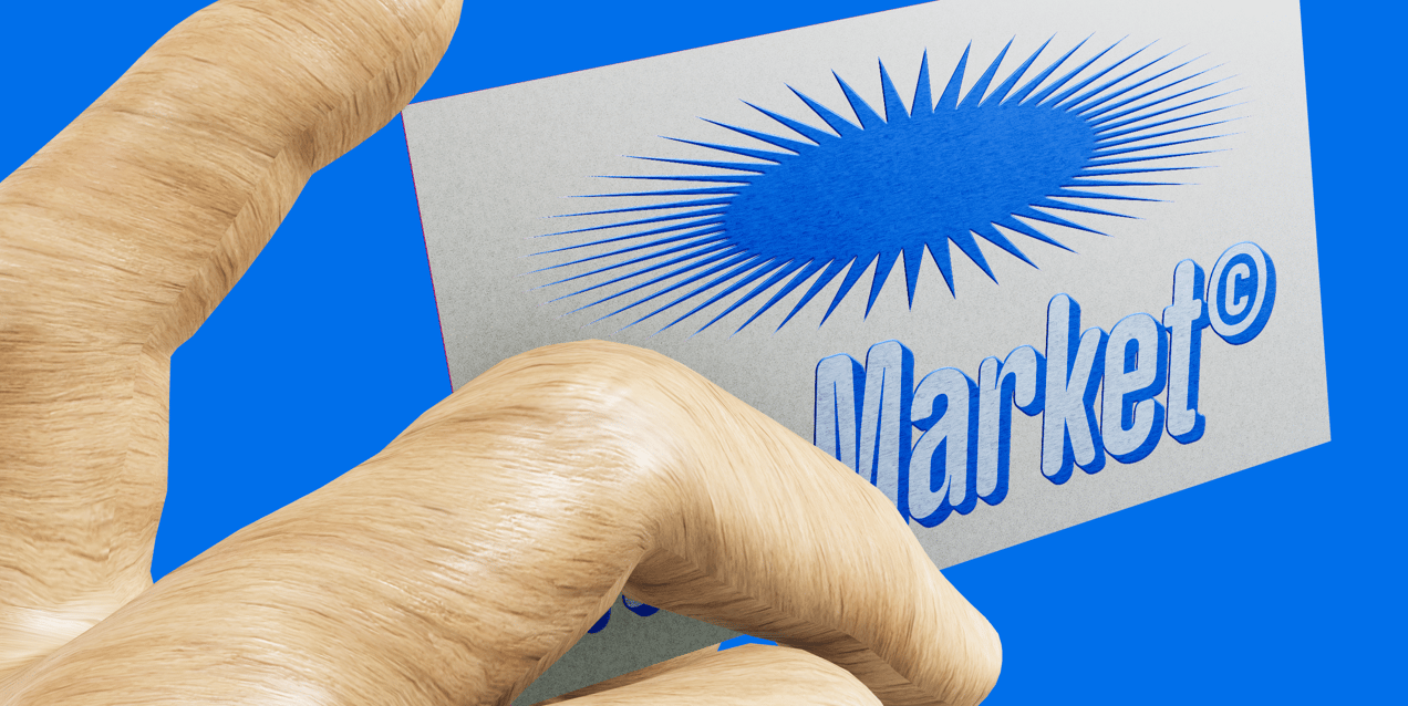 Business Card 3D mockup. Create presentations using Online Mockup Generator.