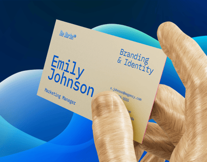 Business Card 3D mockup. Create presentations using Online Mockup Generator.