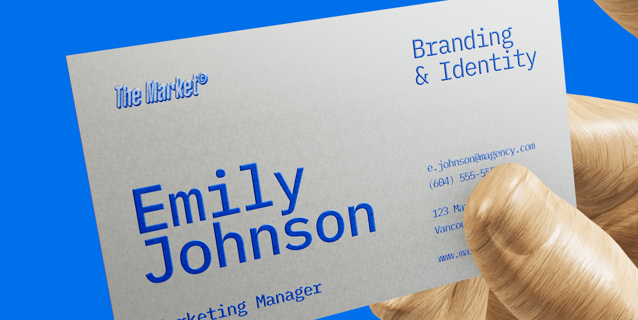 Business Card 3D mockup. Create presentations using Online Mockup Generator.