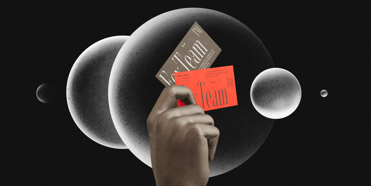 Business Card 3D mockup. Create presentations using Online Mockup Generator.