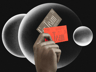 Business Card 3D mockup. Create presentations using Online Mockup Generator.