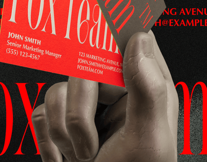 Business Card 3D mockup. Create presentations using Online Mockup Generator.