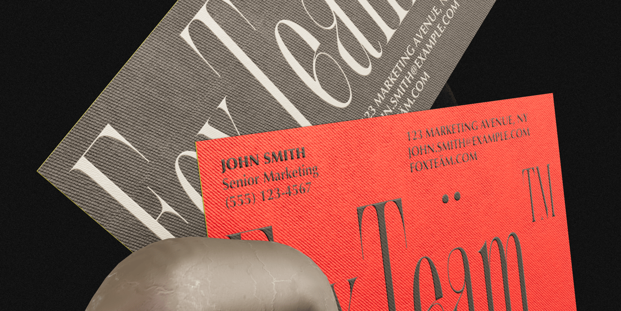 Business Card 3D mockup. Create presentations using Online Mockup Generator.