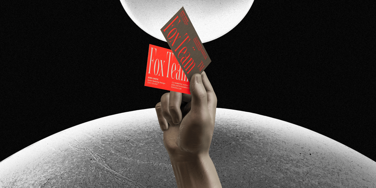 Business Card 3D mockup. Create presentations using Online Mockup Generator.
