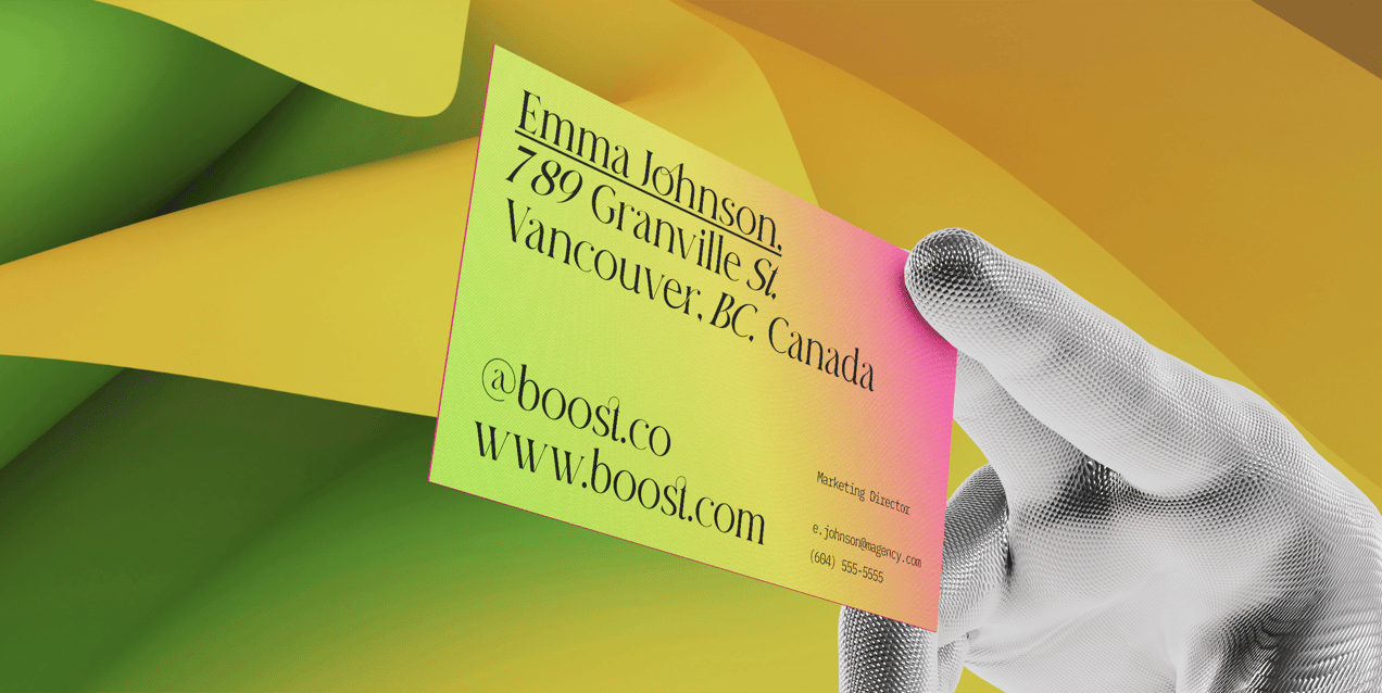 Business Card 3D mockup. Create presentations using Online Mockup Generator.