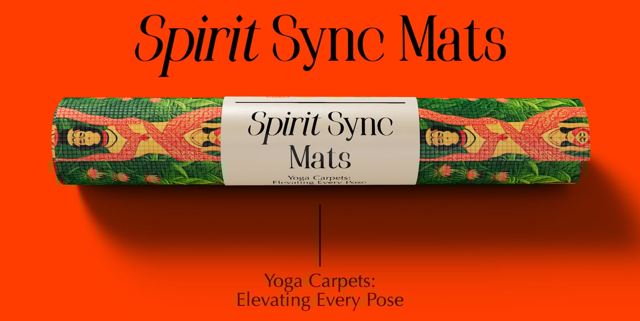 Yoga Mat 3D mockup. Create presentations using Online Mockup Generator.