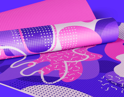Free Yoga Mat 3D mockup. Create presentations using Online Mockup Generator.