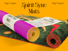 Free Yoga Mat 3D mockup. Create presentations using Online Mockup Generator.