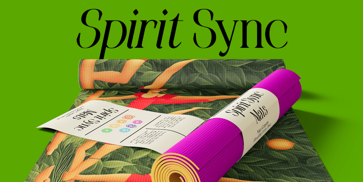 Free Yoga Mat 3D mockup. Create presentations using Online Mockup Generator.