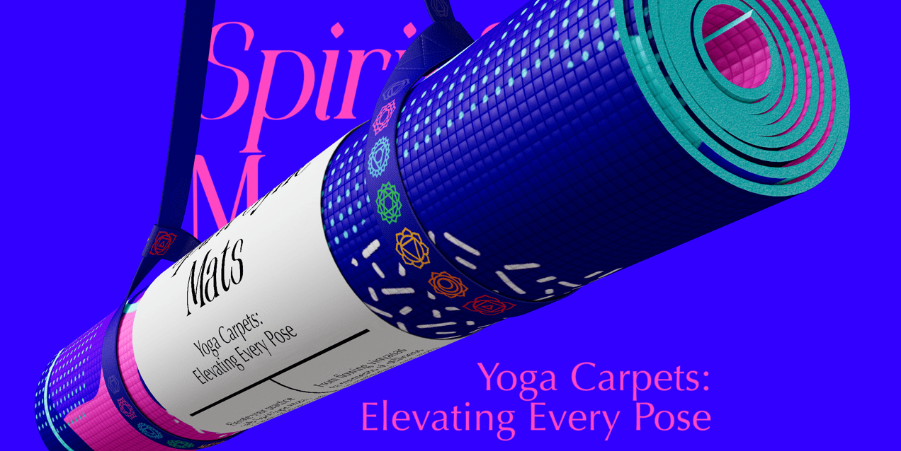 Free Yoga Mat 3D mockup. Create presentations using Online Mockup Generator.