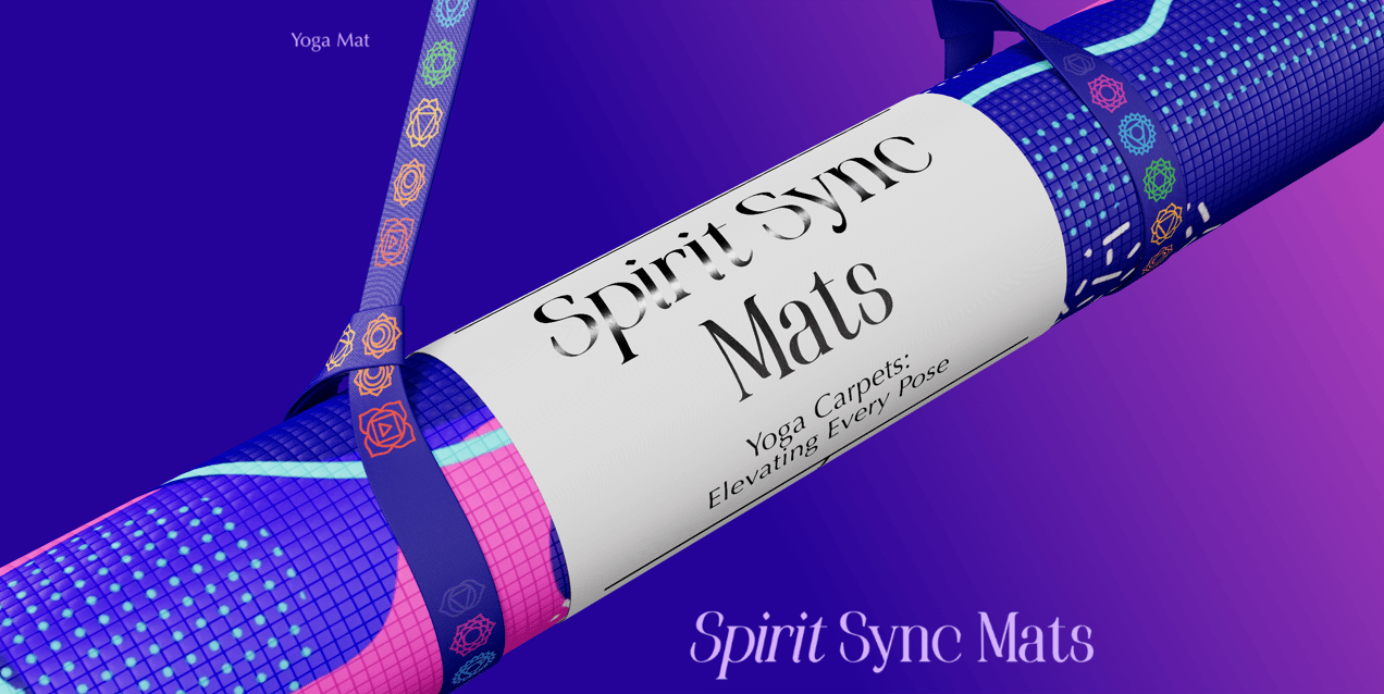Free Yoga Mat 3D mockup. Create presentations using Online Mockup Generator.