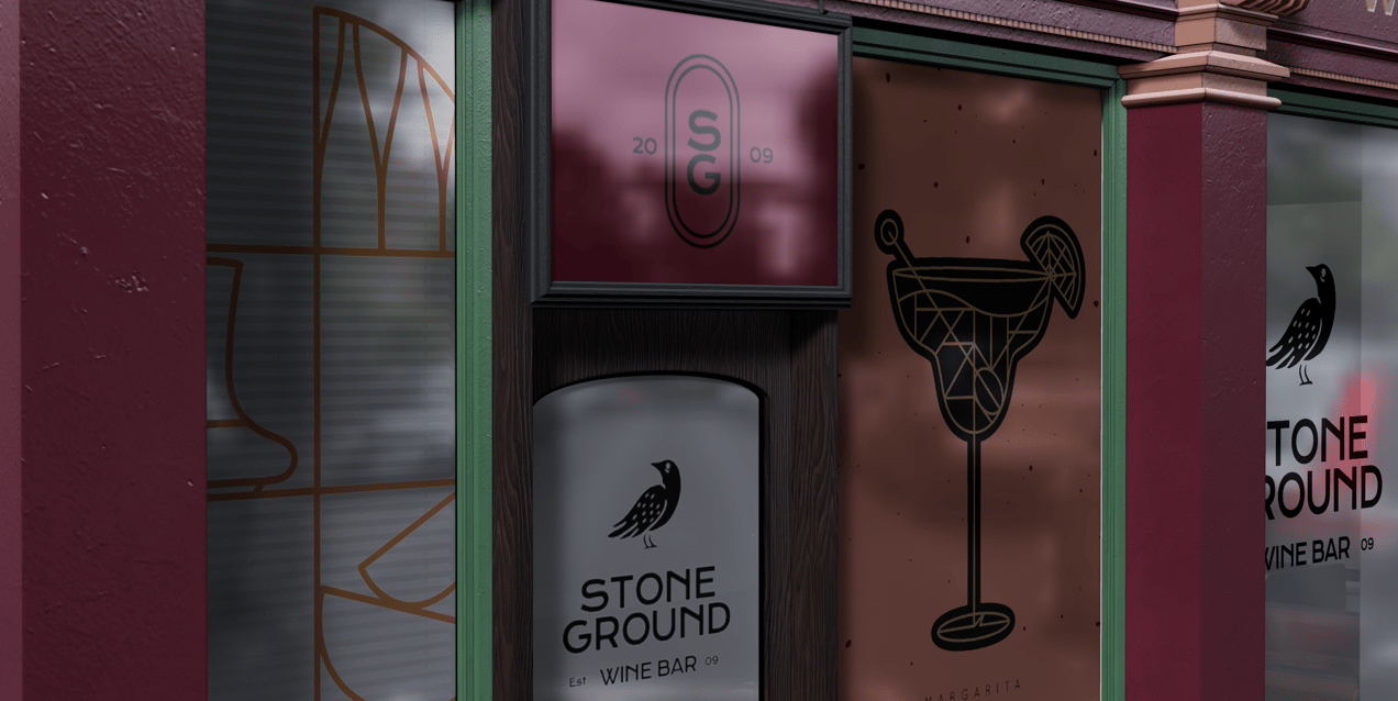 Store Window 3D mockup. Create presentations using Online Mockup Generator.