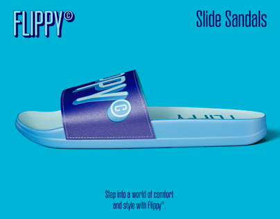 Free Flip Flop 3D mockup. Create presentations using Online Mockup Generator.