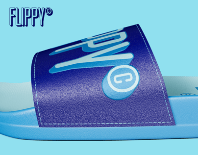 Free Flip Flop 3D mockup. Create presentations using Online Mockup Generator.