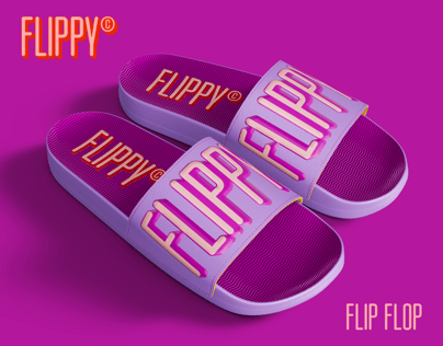 Free Flip Flop 3D mockup. Create presentations using Online Mockup Generator.