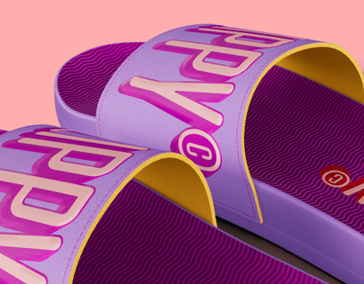 Free Flip Flop 3D mockup. Create presentations using Online Mockup Generator.