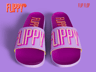 Free Flip Flop 3D mockup. Create presentations using Online Mockup Generator.