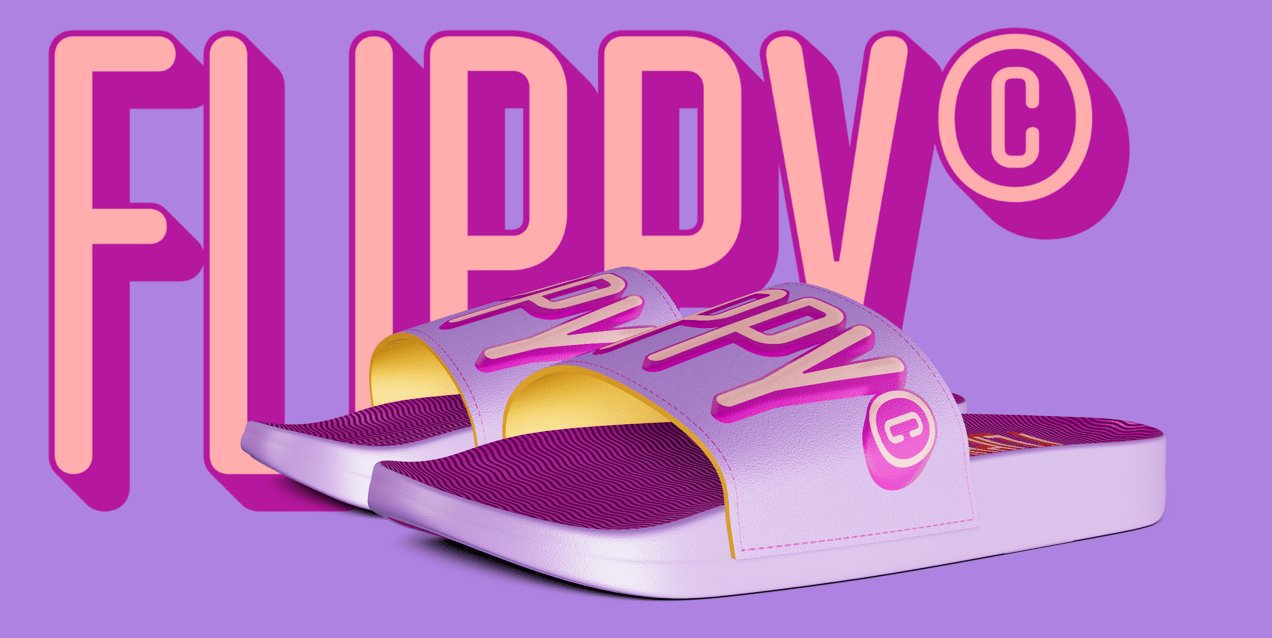 Free Flip Flop 3D mockup. Create presentations using Online Mockup Generator.