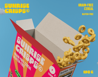 Free Cereals Box 3D mockup. Create presentations using Online Mockup Generator.