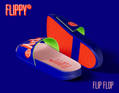 Free Flip Flop 3D mockup. Create presentations using Online Mockup Generator.