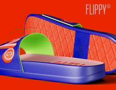 Free Flip Flop 3D mockup. Create presentations using Online Mockup Generator.