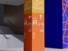 Free Interior Direction Sign 3D mockup. Create presentations using Online Mockup Generator.