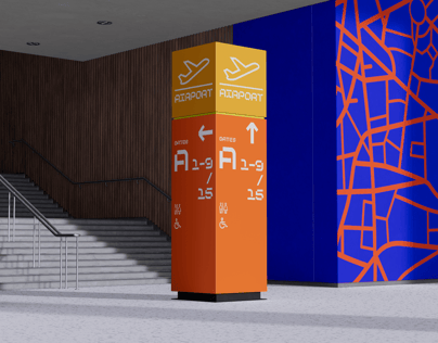 ProVisual — Interior Direction Sign Mockup 3D mockup