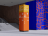 Free Interior Direction Sign 3D mockup. Create presentations using Online Mockup Generator.