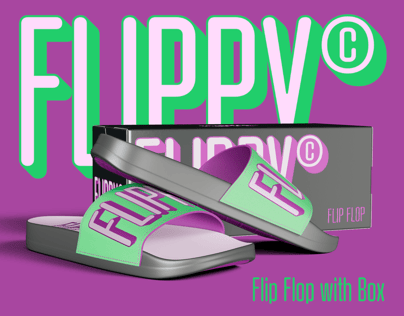 Free Flip Flop 3D mockup. Create presentations using Online Mockup ...