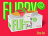 Free Flip Flop with Box 3D mockup. Create presentations using Online Mockup Generator.