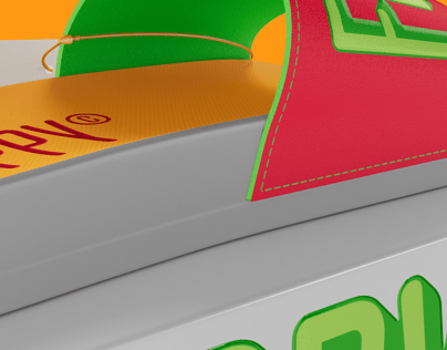 Free Flip Flop with Box 3D mockup. Create presentations using Online Mockup Generator.
