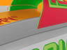 Free Flip Flop with Box 3D mockup. Create presentations using Online Mockup Generator.