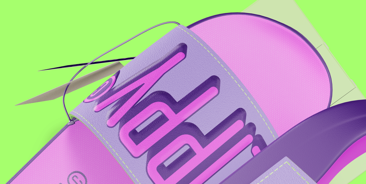 Free Flip Flop with Box 3D mockup. Create presentations using Online Mockup Generator.