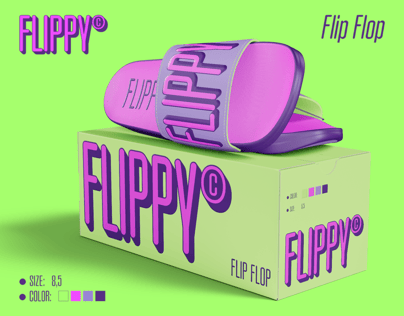 ProVisual — Flip Flops with Box Mockup 3D mockup