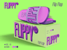Free Flip Flop with Box 3D mockup. Create presentations using Online Mockup Generator.