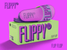 Free Flip Flop with Box 3D mockup. Create presentations using Online Mockup Generator.