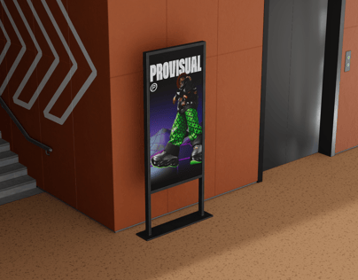 ProVisual — Interior Direction Stand Mockup 3D mockup