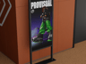 Interior Direction Stand 3D mockup. Create presentations using Online Mockup Generator.